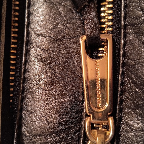Rebecca Minkoff crossbody bag. Black leather and gold hardware. Great Condition. - Picture 4 of 8